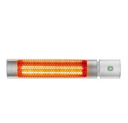 Stufa a infrarossi Sunset - esterno/interno - 2000 W - 62,3 x 10,6 x 7,2 cm - argento - CFG