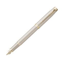 Penna stilografica IM Monochrome - punta M - champagne - Parker