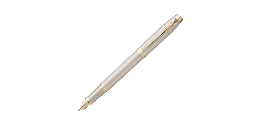 Penna stilografica IM Monochrome - punta M - champagne - Parker