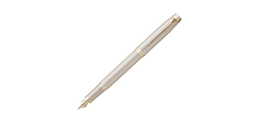 Penna stilografica IM Monochrome - punta M - champagne - Parker