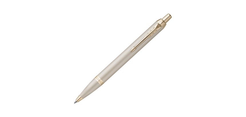 Penna sfera IM Monochrome - punta M - champagne - Parker