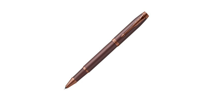 Penna roller IM Monochrome - punta F - burgundy - Parker