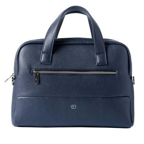 Borsa slim Gate Trended - con manici - 41 x 30 x 7 cm - ecopelle - blu - In Tempo