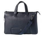 Borsa espandibile Gate Trended - con manici - 41 x 30 x 7 cm - ecopelle - blu - In Tempo
