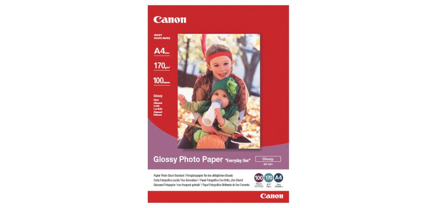 Canon - Carta lucida fotografica GP-501 - A4 - 100 Fogli - 0775B001