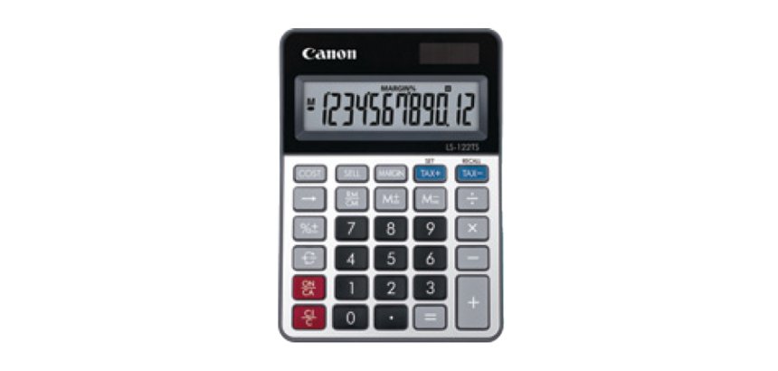 Canon - Calcolatrice LS-122TS - Grigio - 2470C002