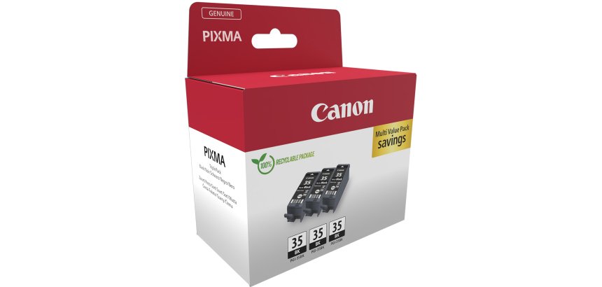 Canon - Confezione 3 Cartucce Ink PGI-35 - Nero - 2970B017