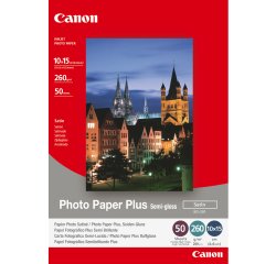 Canon - Carta fotografica semilucida SG-201 Plus - 4 x 6 " - 50 Fogli - 1686B015