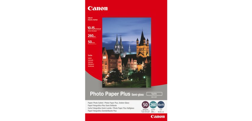 Canon - Carta fotografica semilucida SG-201 Plus - 4 x 6 " - 50 Fogli - 1686B015