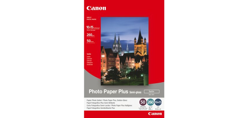 Canon - Carta fotografica semilucida SG-201 Plus - 4 x 6 " - 50 Fogli - 1686B015