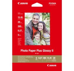 Canon PP-201 Glossy II Photo Paper Plus 5x7" - 20 Sheets