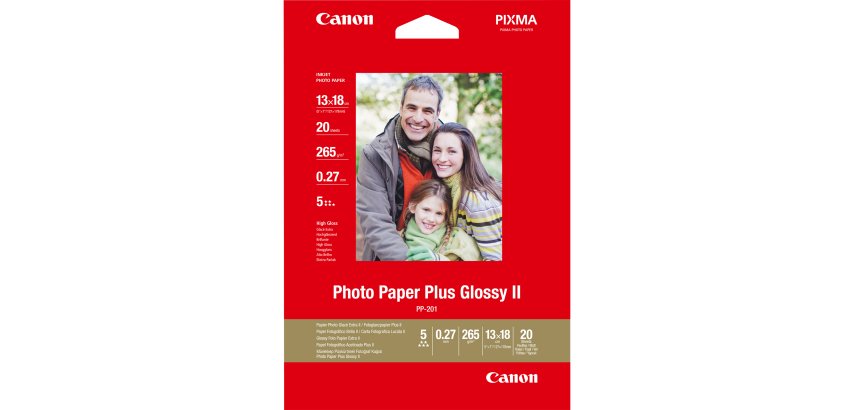 Canon PP-201 Glossy II Photo Paper Plus 5x7" - 20 Sheets