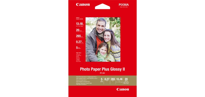 Canon - Carta fotografia lucida PP-201 II Plus - 5 x 7 " - 20 Fogli - 2311B018