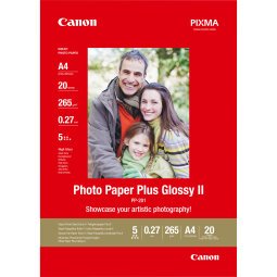 Canon Photo Paper Plus Glossy II PP-201 - photo paper - glossy - 20 sheet(s) - A4 - 275 g/m²