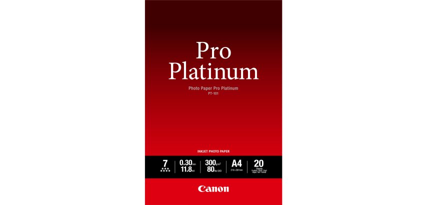 Canon - Carta fotografica Pro Platinum PT-101 - A4 - 20 Fogli - 2768B016