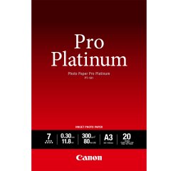 Canon pt-101 pro platinum photo paper a3 - 20 sheets
