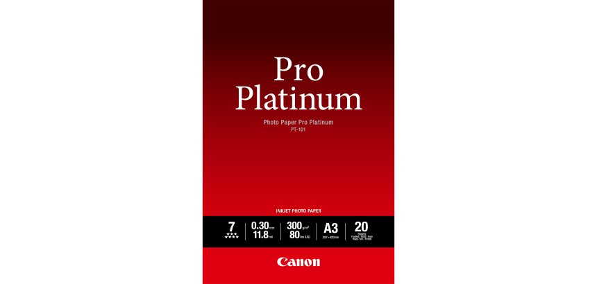Canon - Carta fotografica Pro Platinum PT-101 - A3 - 20 Fogli - 2768B017