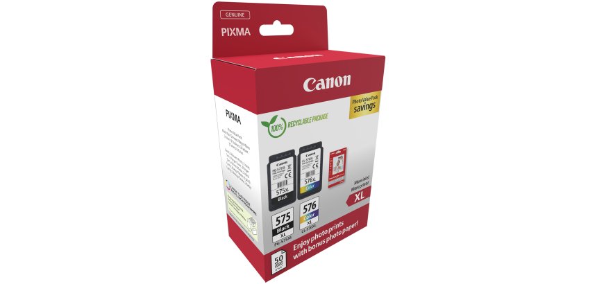 Canon - Cartuccia Ink PG-575XL /CL-576XL - con Confezione Fogli - 5437C006