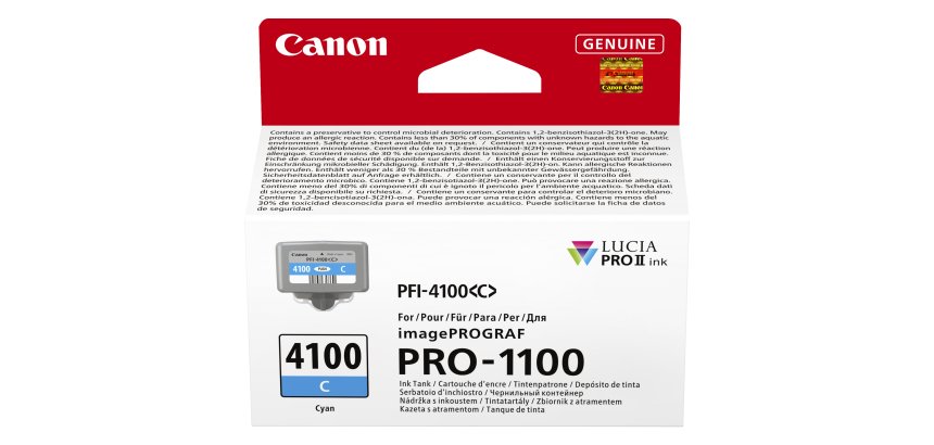 Canon - Cartuccia PFI-4100 - Ciano - 6778C001