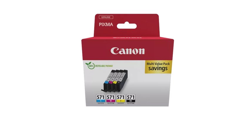 Canon - Cartuccia ink Multipack  - BK/C/M/Y -  CL-571 - 0386C009