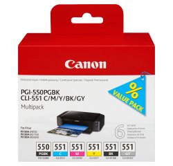 Canon - Cartucce ink - C/M/Y/K/GR - 6496B005