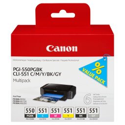 Canon - Cartucce ink - C/M/Y/K/GR - 6496B005