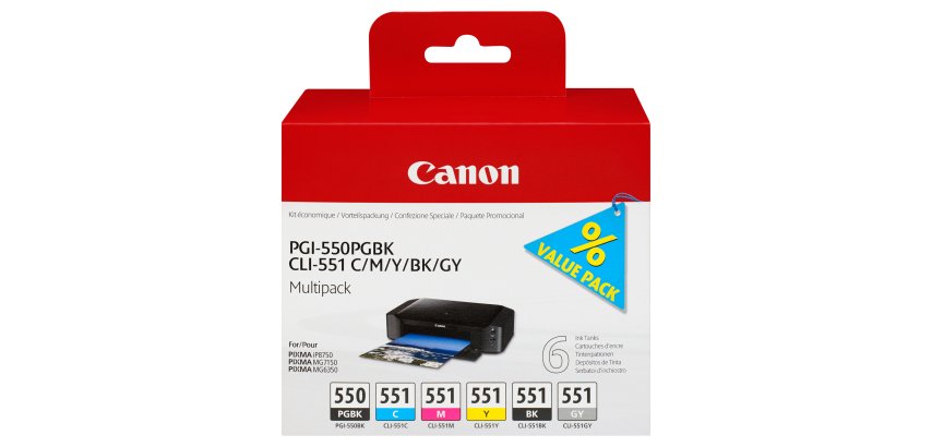 Canon - Cartucce ink - C/M/Y/K/GR - 6496B005