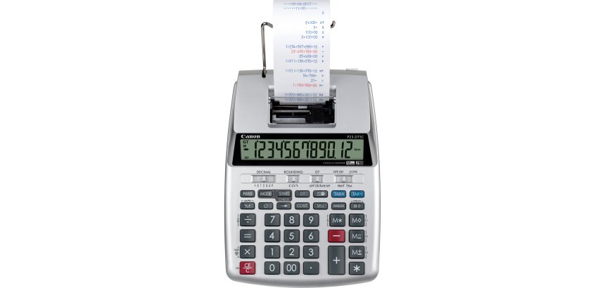Canon P23-DTSC calculator Desktop Printing Silver