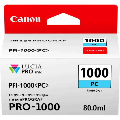 Canon PFI-1000PC Photo Cyan Ink Cartridge