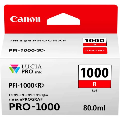 Canon PFI-1000R Red Ink Cartridge