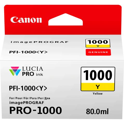 Canon PFI-1000Y Yellow Ink Cartridge