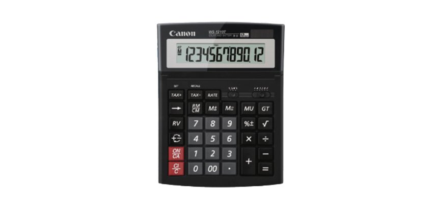 Canon - Calcolatrice WS-1210T - Grigio - 0694B001