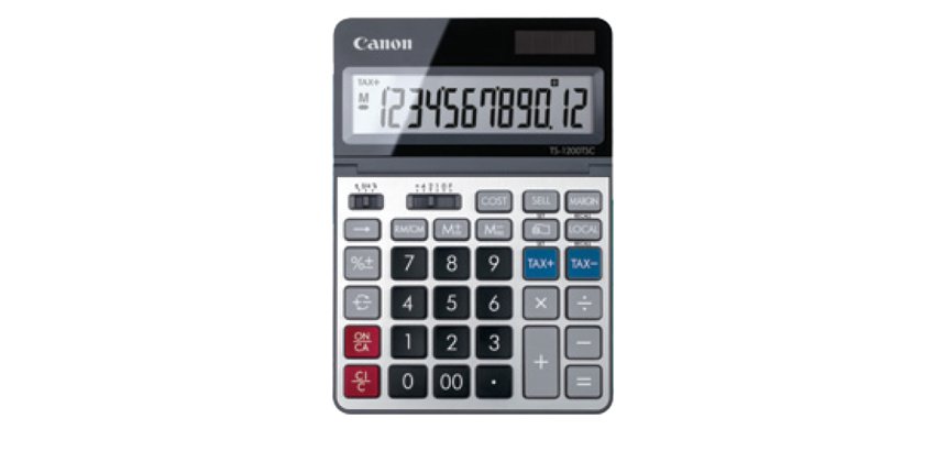 Canon - Calcolatrice TS-1200TSC - Grigio - 2468C002
