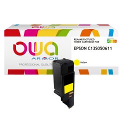 En_toner remanufacturé owa - haute capacité - jaune - pour epson c13s050611