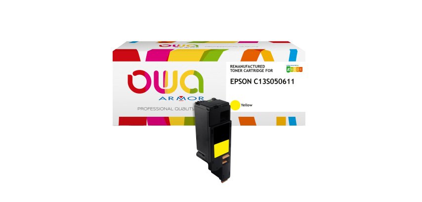 Armor - Toner Compatibile per Epson C13S050611 - Giallo - 1.400 pag
