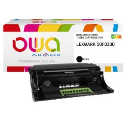 En_tambour remanufacturé owa - standard - noir - pour lexmark 50f0z00