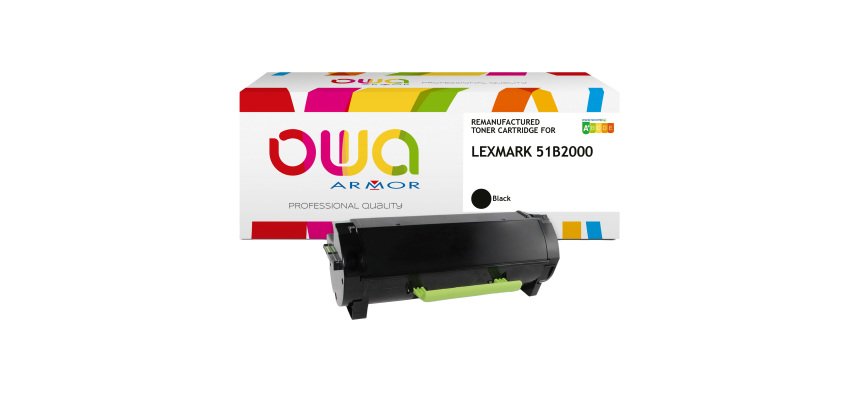 Armor - Toner Compatibile per Lexmark 51B2000 - Nero - 51B2000 - 2.500 pag