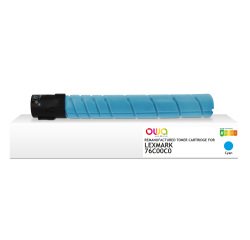 En_toner remanufacturé owa - standard - cyan - pour lexmark 76c00c0