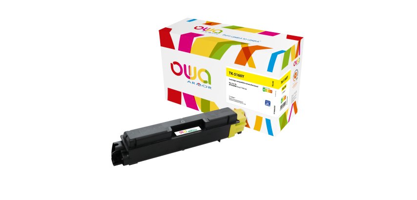 Armor - Toner Compatibile per Kyocera Ecosys P7040cdn - Giallo - 1T02NTANL0 - 12.000 pag