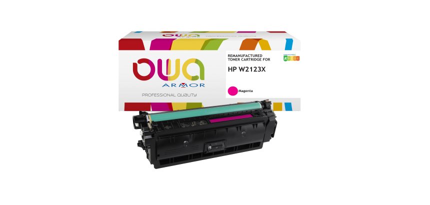 Armor - Toner Compatibile per Hp - Magenta - W2123X- 10.000 pag