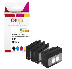 Armor - 4 Cartucce compatibili per HP 932XL-933XL - BK/C/M/Y - 6ZC71AE - 1030 pag