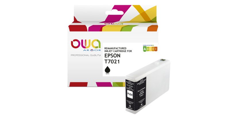 Armor - Cartuccia Compatibile per Epson T7021 - Nero - C13T70214010