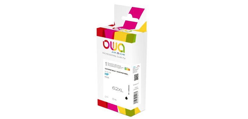 Armor - Cartuccia ink Compatibile  per Hp 62XL- Nero - K20583OW - 20ml
