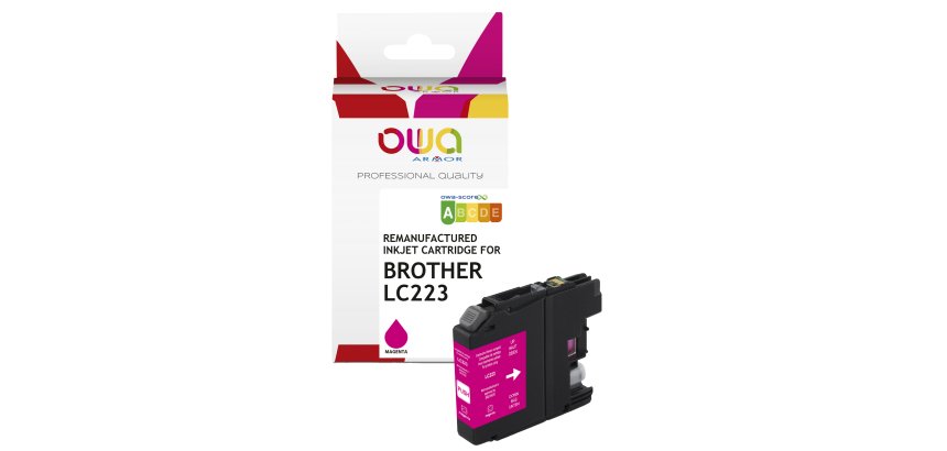 Armor - Cartuccia ink Compatibile  per Brother LC-223 - Magenta - K20619OW - 8 ml