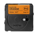 Brother - Nastro adesivo - Nero/Arancione - 12mm x 4mt - BTAGT31