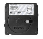 Brother - Nastro -  Bianco/Trasparente - BTAG135 - 12mm x 8mt