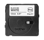 Brother - Nastro -  Nero/Bianco - BTAG231 - 12mm x 4mt