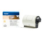 Brother - Rotolo 180 Etichette - carta adesiva - Nero/Bianco- 103,6 mm x 164,3 mm - DK-11247