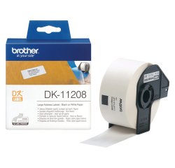 Brother - Rotolo 400 Etichette 38 x 90 mm - Nero/Bianco - DK-11208