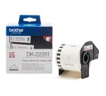 Brother - Rotolo etichetta continua - carta adesiva - Rosso/Bianco - 62mm x 15,26mt - DK-22251
